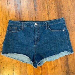 High waist Blue Jean Shorts